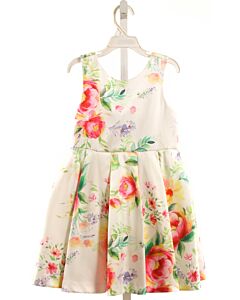 ABEL & LULA  WHITE  FLORAL  PARTY DRESS