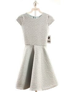 SUSANNE LIVELY  SILVER  POLKA DOT  PARTY DRESS