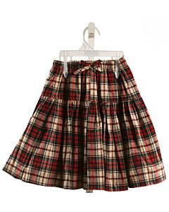PINK CHICKEN  RED  PLAID  SKIRT