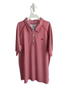 SOUTHBOUND  RED  STRIPED  KNIT SS SHIRT