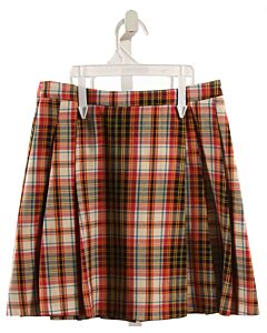 ZARA  RED  PLAID  SKIRT