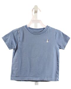 RALPH LAUREN  BLUE    KNIT SS SHIRT