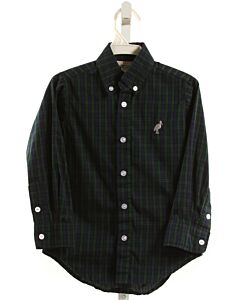THE BEAUFORT BONNET COMPANY  NAVY  PLAID  DRESS SHIRT