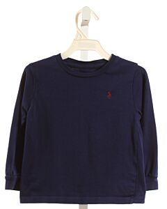 RALPH LAUREN  NAVY    KNIT LS SHIRT