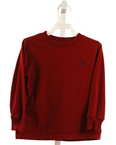 POLO BY RALPH LAUREN  RED    KNIT LS SHIRT
