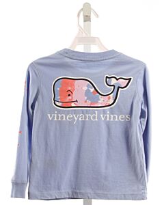 VINEYARD VINES  BLUE   PRINTED DESIGN KNIT LS SHIRT