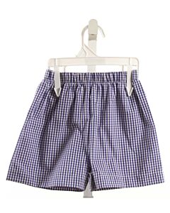 NO TAG  BLUE  GINGHAM  SHORTS