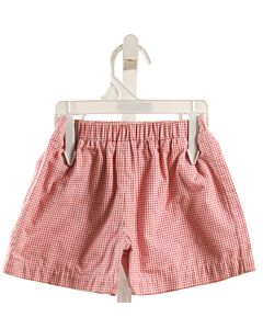 THE BEAUFORT BONNET COMPANY  RED  WINDOWPANE  SHORTS