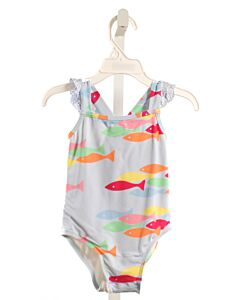 THE BEAUFORT BONNET COMPANY  LT BLUE  PRINT  1-PIECE SWIMSUIT