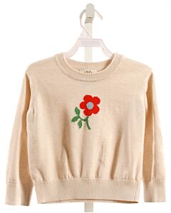 THE BEAUFORT BONNET COMPANY  IVORY  FLORAL  SWEATER