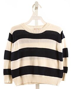 THE BEAUFORT BONNET COMPANY  BLUE  STRIPED  SWEATER