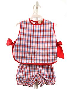 THE BEAUFORT BONNET COMPANY  RED  PLAID  2-PIECE OUTFIT