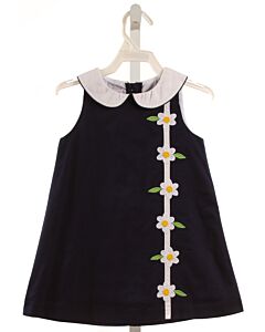 SIMI BABY  NAVY  FLORAL APPLIQUED DRESS