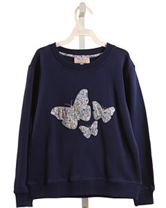 LILY ROSE  NAVY   APPLIQUED PULLOVER