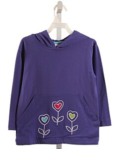 FLORENCE EISEMAN  PURPLE   PRINTED DESIGN PULLOVER