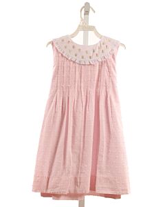 THE PROPER PEONY  PINK  SWISS DOT EMBROIDERED DRESS