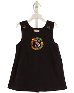 THE BEAUFORT BONNET COMPANY  NAVY CORDUROY  EMBROIDERED DRESS