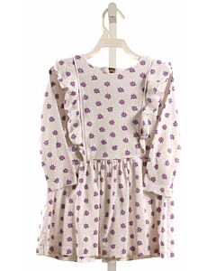 LILA + HAYES  PURPLE  POLKA DOT PRINTED DESIGN KNIT DRESS