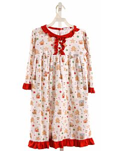 BABY BLISS RED PRINTED DESIGN LOUNGEWEAR