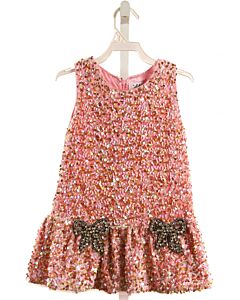 LOLA + THE BOYS PINK SEQUINED PARTY DRESS