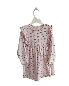 JELLYBEANS  RED    KNIT DRESS WITH RUFFLE