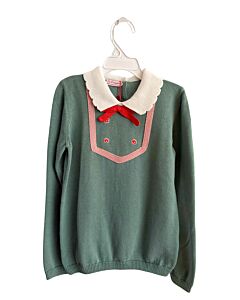 LA COQUETA  GREEN    SWEATER WITH BOW