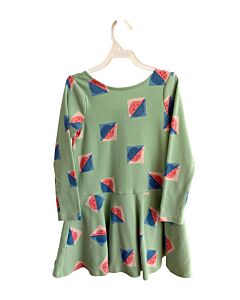 TEA  GREEN  PRINT  KNIT DRESS