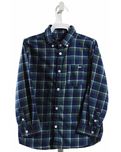 MAYORAL  NAVY  PLAID  DRESS SHIRT