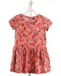 TEA  RED  FLORAL  DRESS