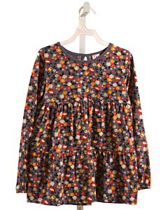 TANGERINE SKY  MULTI-COLOR  FLORAL  KNIT LS SHIRT