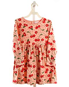 RACHEL RILEY  PINK  POLKA DOT  KNIT DRESS WITH PICOT STITCHING