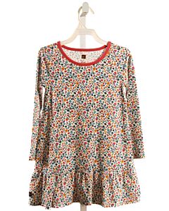 TEA  PINK  FLORAL  KNIT DRESS