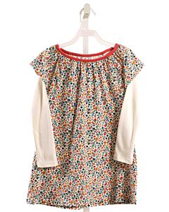 TEA  PINK  FLORAL  KNIT DRESS