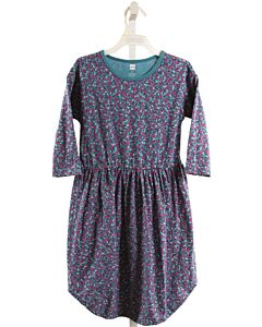 TEA  PURPLE  FLORAL  KNIT DRESS