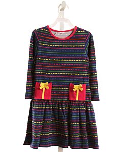 NO TAG  BLUE  STRIPED  KNIT DRESS