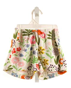 MINI BODEN  WHITE TERRY CLOTH FLORAL  SHORTS