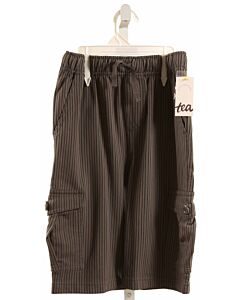TEA  GRAY  STRIPED  SHORTS