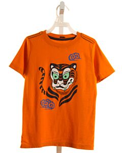 TEA  ORANGE   PRINTED DESIGN T-SHIRT