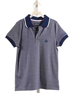 VILEBREQUIN  BLUE PIQUE   KNIT SS SHIRT