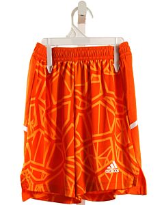 Adidas  ORANGE   PRINTED DESIGN SHORTS