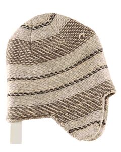 TEA  GRAY  STRIPED  HAT