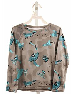 BURTON  GRAY  PRINT  KNIT LS SHIRT