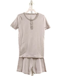 PETITE PLUME  GRAY  STRIPED  LOUNGEWEAR