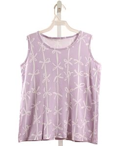 THE BEAUFORT BONNET COMPANY  LAVENDER   PRINTED DESIGN KNIT TANK