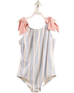 THE BEAUFORT BONNET COMPANY  BLUE  STRIPED  1-PIECE SWIMSUIT