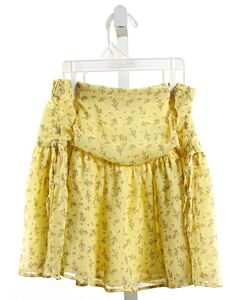 ZARA  YELLOW  FLORAL  SKIRT