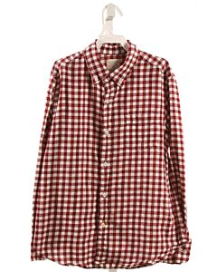 CREWCUTS  MAROON FLANNEL PLAID  DRESS SHIRT