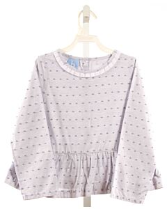BELLA BLISS  LT BLUE SWISS DOT   SHIRT-LS
