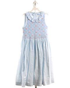 LULI & ME  BLUE   SMOCKED PARTY DRESS