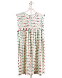 NO TAG  WHITE KNIT  PRINTED DESIGN DRESS
